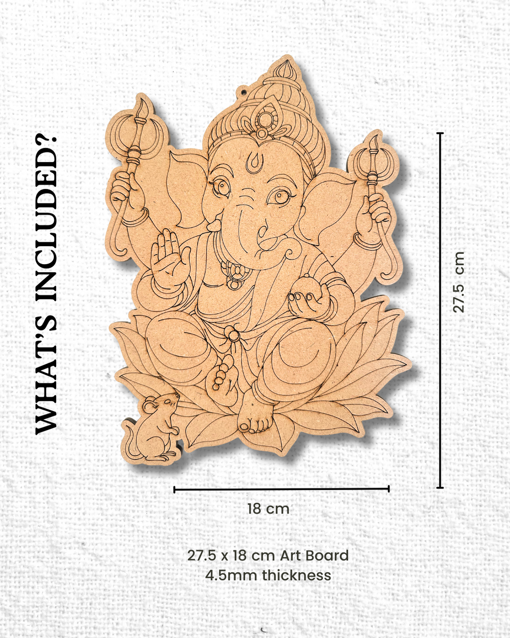 Unique Ganesha Gift Set – DIY Cultural Painting Kit for Adults & Teens (Diwali/Housewarming)