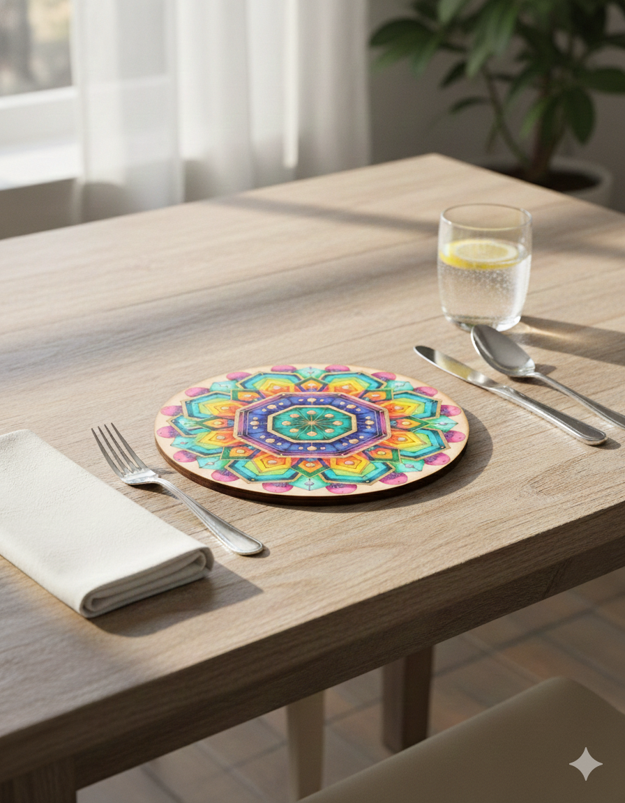 Dot Mandala Painting Kit (UK) – Pre-Marked Round Board DIY Art with Dotting Tools